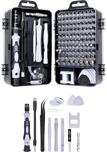 115 In 1 Hassas Tornavida Seti Çok Fonksiyonlu Manyetik Telefon Bilgisayar Onarım Tamir Seti