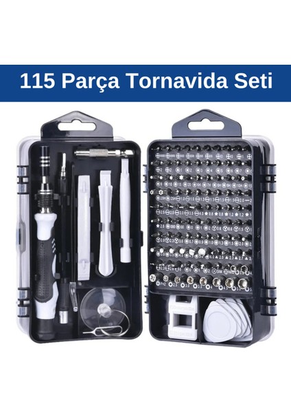 115 In 1 Hassas Tornavida Seti Çok Fonksiyonlu Manyetik Telefon Bilgisayar Onarım Tamir Seti fiyatları