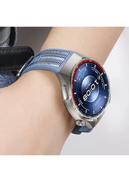Huawei Gt6 Pro Uyumlu Kumaşlı Dikiş Detaylı Silikon Spor Kordon – Nefes Alabilir Esnek Premium Band modelleri
