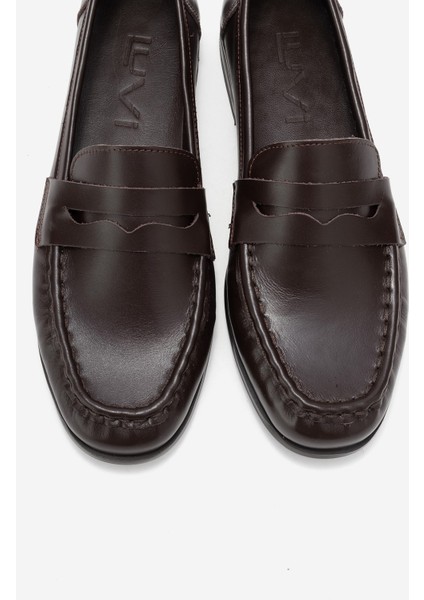 Valıa Kahverengi Cilt Hakiki Deri Kadın Loafer Ayakkabı fiyatları