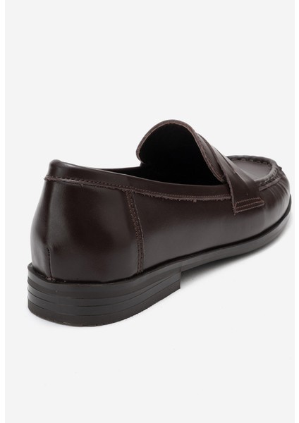 Valıa Kahverengi Cilt Hakiki Deri Kadın Loafer Ayakkabı indirimleri