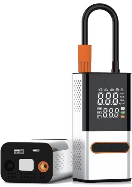 4000 Mah Şarjlı Taşınabilir Araba Lastik Hava Top Şişirme Pompası – LED Işıklı Dijital Hava Kompresörü fiyatları