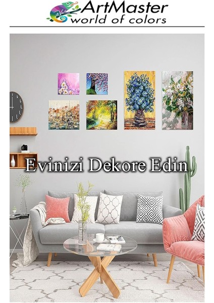 Kare Tuval 30X30 Astarlı Mini Resim Tuvali 4 Adet Tuvali 30*30 Tual Akrilik Boya Yağlı Boya Için Idealdir modelleri