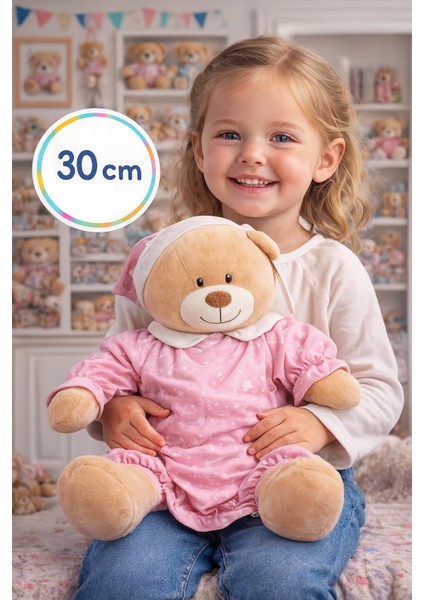 Pijamalı Peluş Ayı 30 cm