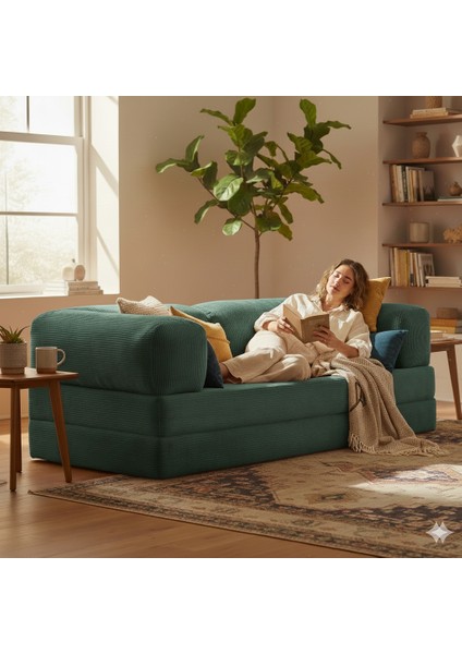 Mininest 160×80 Modüler 2 Kişilik Koltuk | Yatak Olabilen Tasarım | Çıkarılabilir ve Yıkanabilir Kılıf | Küçük Alanlar Için fiyatları