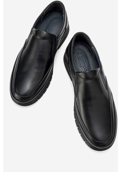 %100 Hakiki Deri Erkek Bağcıkcsız Iç Dış Deri 4 Mevsim Erkek Deri Ayakkabı