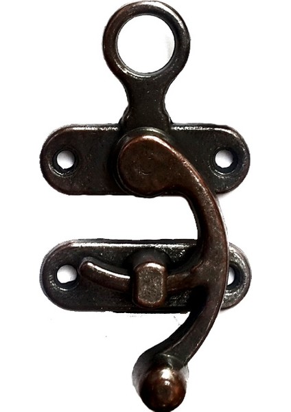 Kancalı Yay Gözü, Ahşap Kutu Klipsi - Büyük, Antik, 1 Adet fiyatları