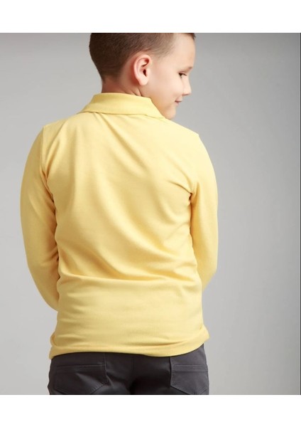 Ümiteks World Of Clothes Penye Polo Yaka Uzun Kollu Okul Tişört %100 Pamuk Penye Uzun Kol Okul Tişörtü fiyatları