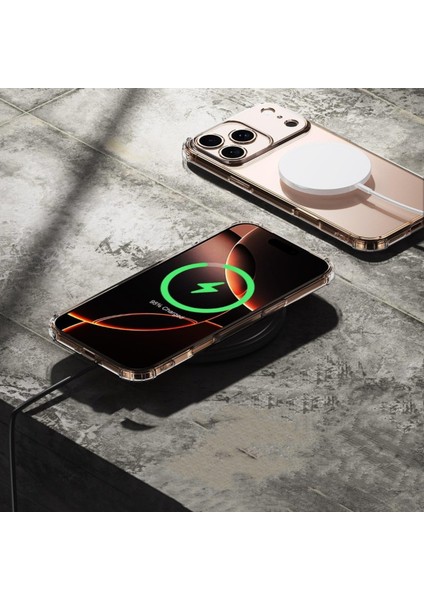 Caseworld Apple iPhone 17 Kapak Kamera Korumalı Airbag Antishock Köşe Korumalı Şeffaf Silikon Kılıf