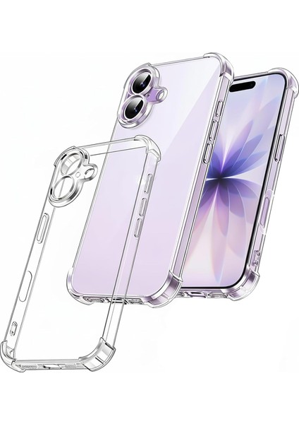 Apple iPhone 17 Kapak Kamera Korumalı Airbag Antishock Köşe Korumalı Şeffaf Silikon Kılıf fiyatları