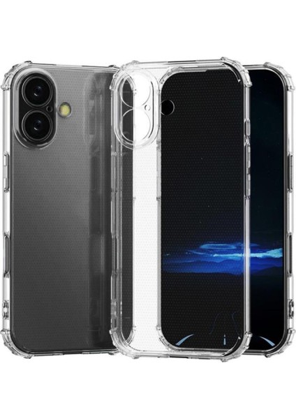 Apple iPhone 17 Kapak Kamera Korumalı Airbag Antishock Köşe Korumalı Şeffaf Silikon Kılıf fırsatları