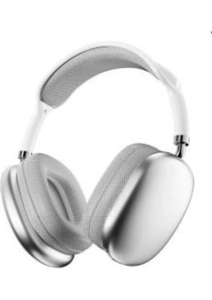Pro Max Beyaz Kablosuz 5.0 Mikrofonlu Sd Kart Girişli Aux Kablolu Bluetooth Kulaklık