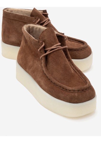 Melıa Taba Süet Hakiki Deri Kadın Bilekte Bot