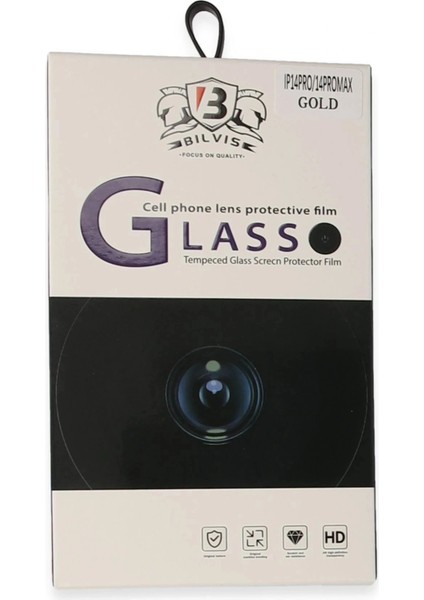iPhone 14 Pro Max Bilvis Titan Kamera Lens - Gold modelleri