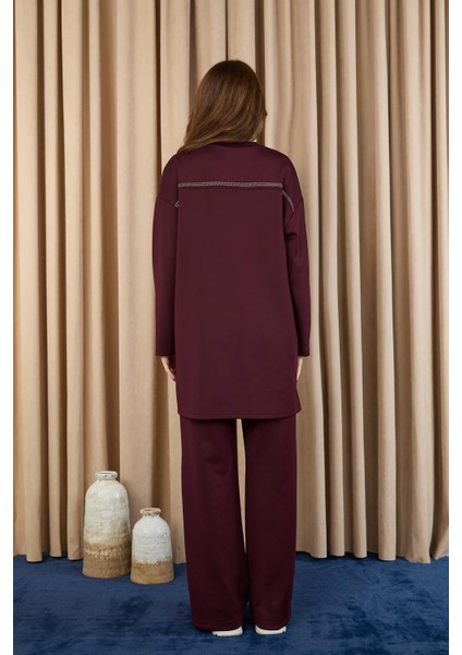 14379 Scuba Kumaş Taş Detaylı Takım fırsatları