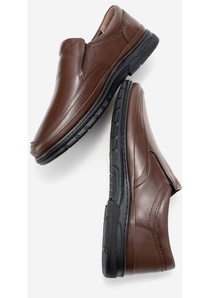 %100 Hakiki Deri Erkek Bağcıkcsız Iç Dış Deri 4 Mevsim Erkek Deri Ayakkabı