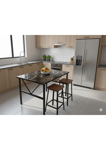 Masa, Balkon Masası, Ders Çalışma Masası, Bahçe, Orta Sehpa, Sabit Yemek Mutfak Masası – 70 x 50 cm