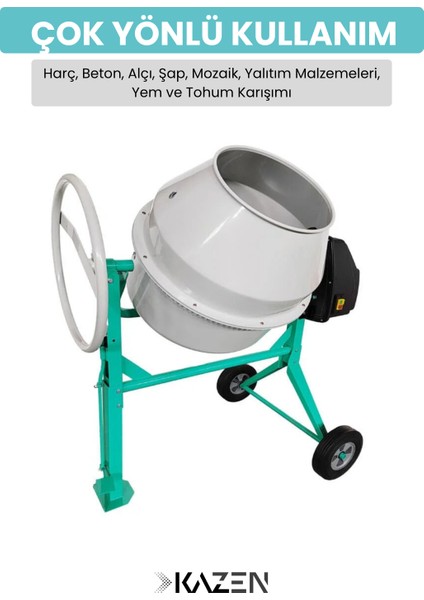 120 Litre - Xs Betoniyer Beton Mikser Beton Harç Yem Tohum Karma Makinesi modelleri