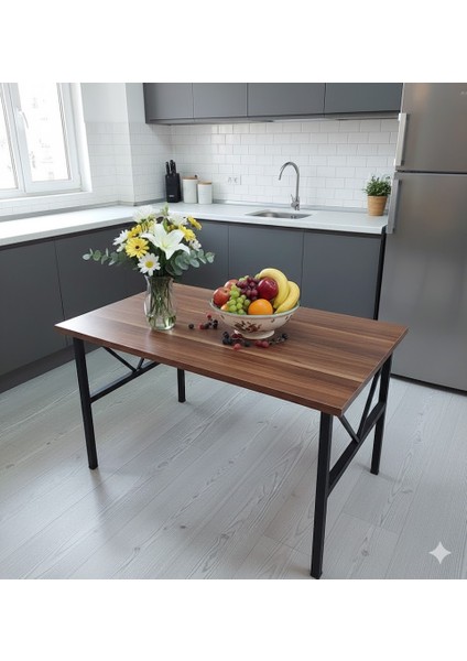 Masa, Balkon Masası, Ders Çalışma Masası, Bahçe, Orta Sehpa, Sabit Yemek Mutfak Masası – 70 x 50 cm