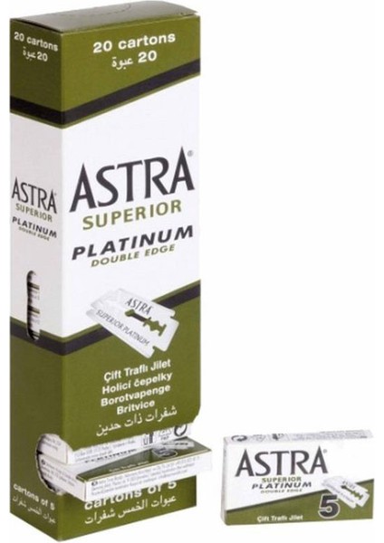 Tıraş Bıçağı Yeşil Jilet 20'li Paket Ast