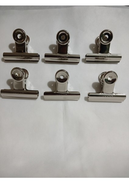 Metal Fon Mandalı 6lı Çelik Yaylı Kıskaç