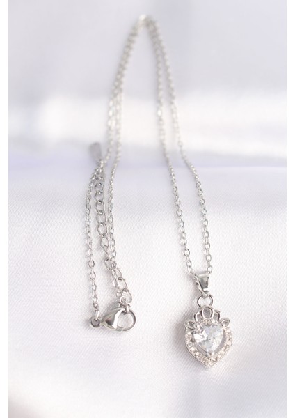 316L Çelik Zincir Gümüş Renk Zirkon Taşlı Rapunzel Kolye - TJ-BKO8692 modelleri