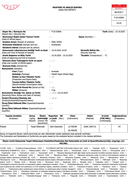 Taze Bebek (Baby) Çekirdeksiz Avokado - 1 kg indirimleri