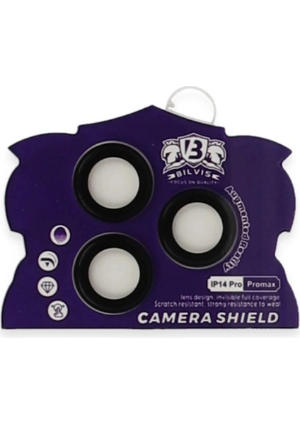 iPhone 14 Pro Max Bilvis Titan Kamera Lens - Siyah fiyatları