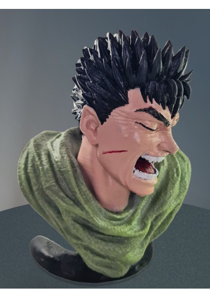 3D Guts Berserk Aksiyon Figür Biblo Büst-Anime Manga Figür-Fanart fırsatları