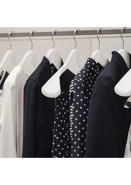 Ahşap Askı Kalın Omuzlu Takım Elbise Ceket Askısı 5 Adet Kaymaz Pantolon Çubuğu modelleri