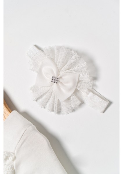 Kız Bebek Mevlütlük Elbise Bandanalı Dantelli ELB1067 fırsatları