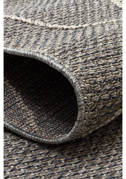 Lion 02 Grey Hasır Dokulu Bukle Dokumasıyla Hav Toz Vermez Modern Makine Halısı