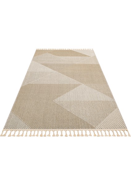 Lion 08 Beıge Hasır Dokulu Bukle Dokumasıyla Hav Toz Vermez Modern Makine Halısı modelleri