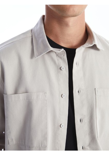 Yeni Sezon Regular Fit Uzun Kollu Gabardin Erkek Gömlek modelleri