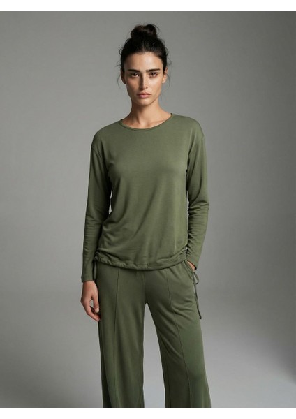 Kadın Modal Kumaş Takım Yeşil