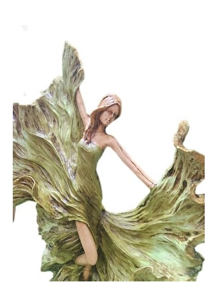 Dans Eden Kadın Biblo Figürü - El Işçiliği Resin Heykelcik - Ev ve Ofis Dekorasyon Aksesuarı - Hediyelik Sanatsal Süs Eşyası | Dekormıx fiyatları