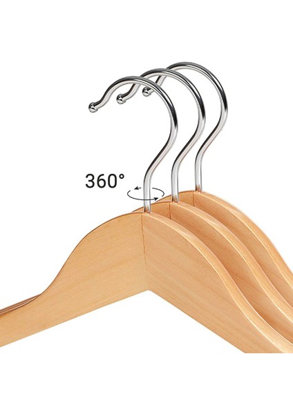 Ahşap Askı Kalın Omuzlu Takım Elbise Ceket Askısı 5 Adet Kaymaz Pantolon Çubuğu fiyatları