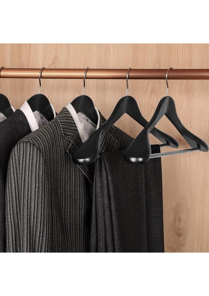 Ahşap Askı Kalın Omuzlu Takım Elbise Ceket Askısı 5 Adet Kaymaz Pantolon Çubuğu modelleri