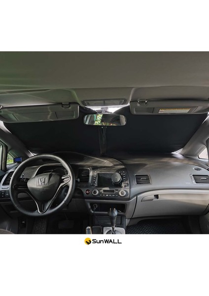 Honda Civic 2007- 2015 Fd6 - Fb7 İçin Uyumlu Soft Titanyum Gümüş Oto Güneşlik fırsatları