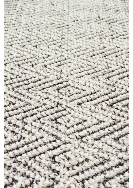 Lion 01 Grey Hasır Dokulu Bukle Dokumasıyla Hav Toz Vermez Modern Makine Halısı