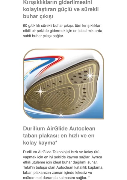 Ultimate Pure 3200W Güçlü Buharlı Ütü, Micro-Calc Kireç Önleyici, 260G Şok Buhar, Perde Için Dikey Ütüleme ve Leke Karşıtı Koruma Sistemi