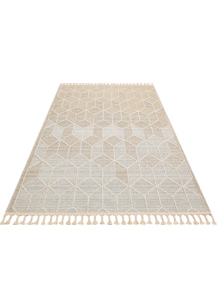 Lion 03 Beıge Hasır Dokulu Bukle Dokumasıyla Hav Toz Vermez Modern Makine Halısı modelleri