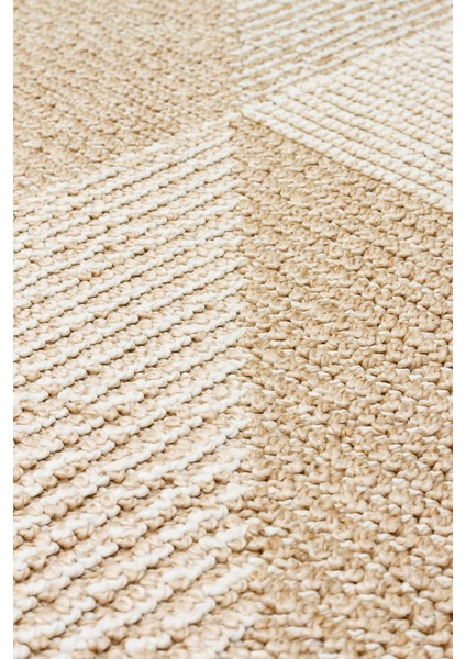 Lion 08 Beıge Hasır Dokulu Bukle Dokumasıyla Hav Toz Vermez Modern Makine Halısı indirimleri