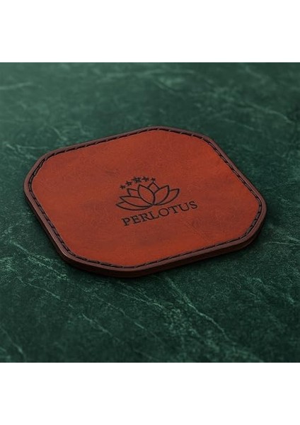 Hakiki Deri Kare Kahverengi El Yapımı Bardak Altlığı 1 Adet fiyatları