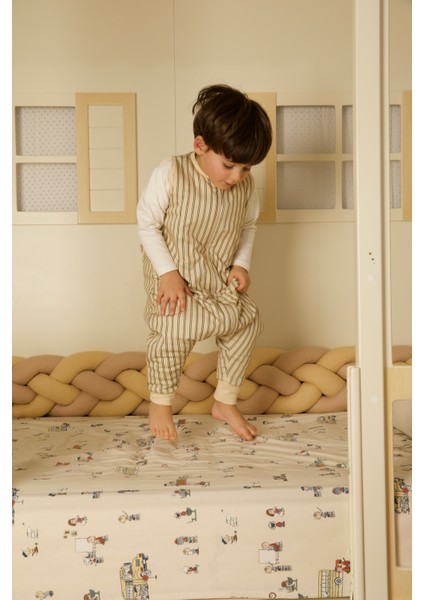 Baby Home Heritage Sand 0.5 TOG Bebek Uyku Tulumu OEKO-TEX Sertifikalı %100 Pamuk