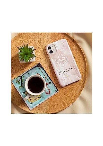 Mutlu Kız Taş Bardak Altlığı Seti - 4 Parça - Dekoratif, Rustik Mutfak Aksesuarı, 10X10 Cm, Kaydırmaz Tabanlı, Şık ve Dayanıklı SC147 fiyatları