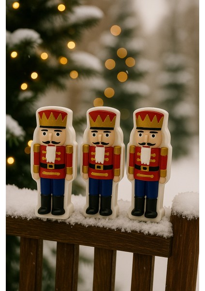 El Yapımı 3’lü Kurşun Asker Yılbaşı Dekor Seti – Boyalı (10.5 × 4.5 Cm) indirimleri