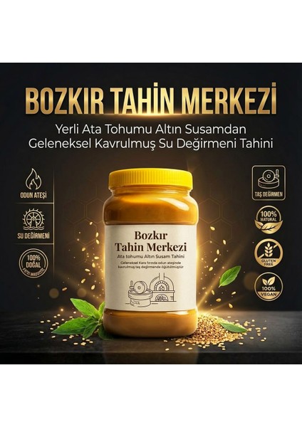 Yerli Ata Tohumu Altın Susam Taş Değirmen Doğal Tahini (kavrulmuş) net: 930 gr (gluten içermez& vegan) fiyatları