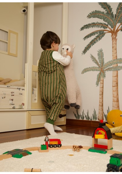 Baby Home Pine Green 1.0 Tog Bebek Uyku Tulumu Oeko-Tex Sertifikalı %100 Pamuk