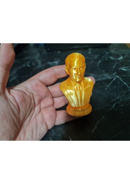 Mustafa Kemal Atatürk Mini Büstü Dekoratif Büst Heykel 8 cm Gold Renk fiyatları